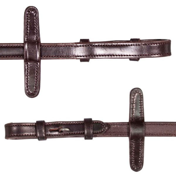 Henry James Small Pimple Hybrid Rubber Reins with Leather Stoppers - Image 2