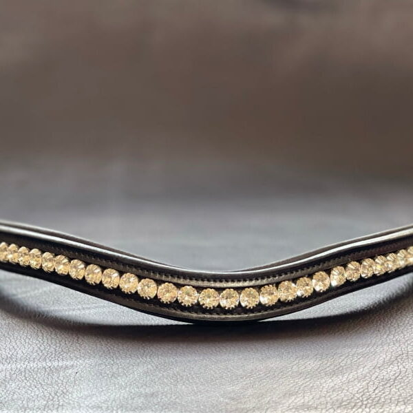 Henry James Custom Swarovski Giant Crystal Curved Browband