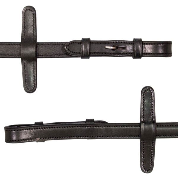 Henry James V-Grip Hybrid Rubber Reins with Leather Stoppers - Image 4