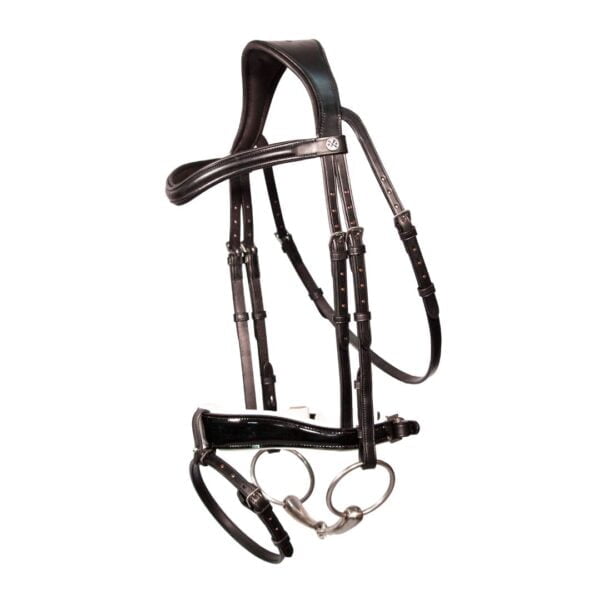 Henry James Patent Dressage Bridle With White Padding