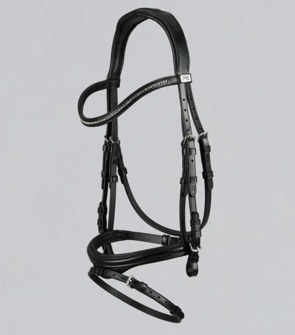 Rivere Snaffle Bridle Black/Brown - Image 6
