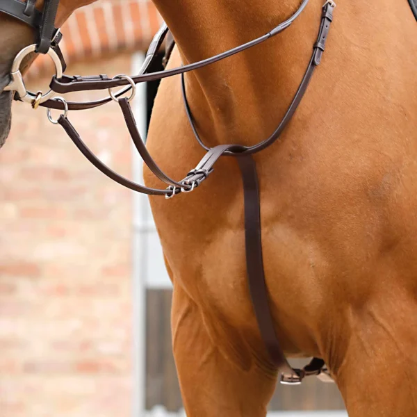 Santadi Adjustable Running Martingale Black/Brown