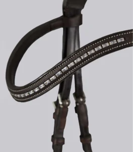 Veneto Anatomical Snaffle Bridle Black/Brown - Image 9